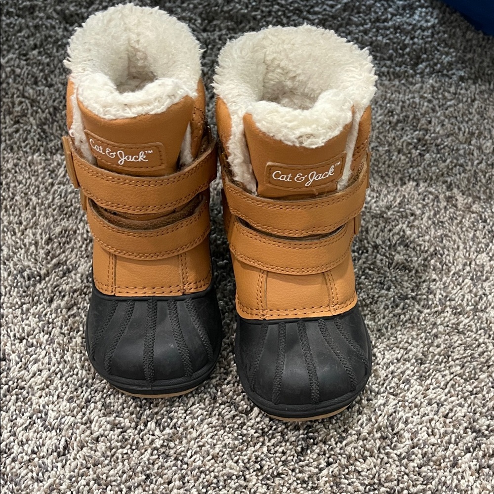 Cat & Jack Brown and Black Kids' Boots
